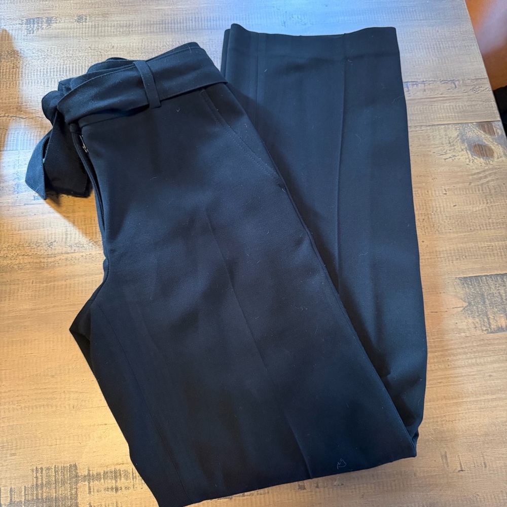 LOFT Black Trousers with Tie